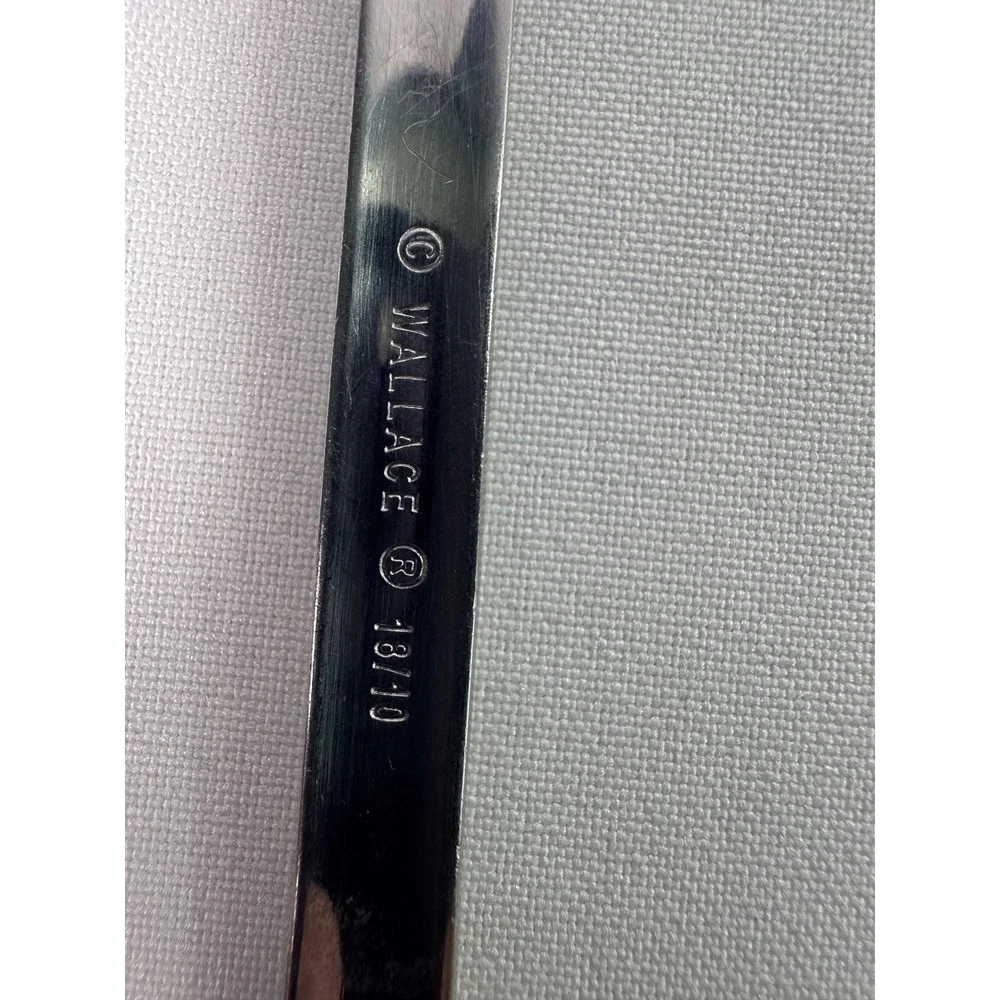 Wallace Kings Plate Retired Pattern Stainless Flatware Knife‎ & Spoon 18/10